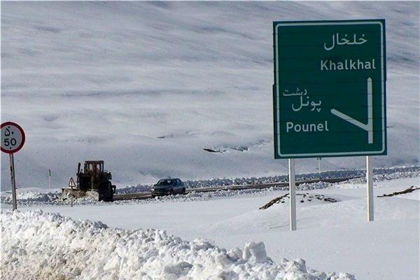 ارتفاع برف در اسالم ، خلخال به 35 سانت رسید